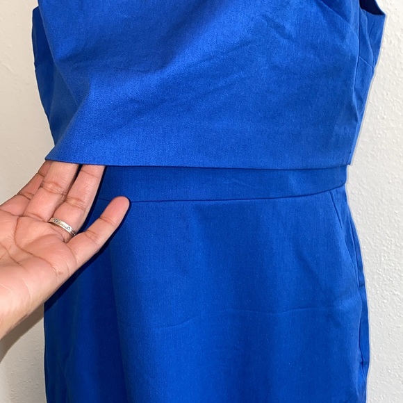 NWT J Crew Going Places Sleeveless Royal Blue Dress - Picture 5 of 11